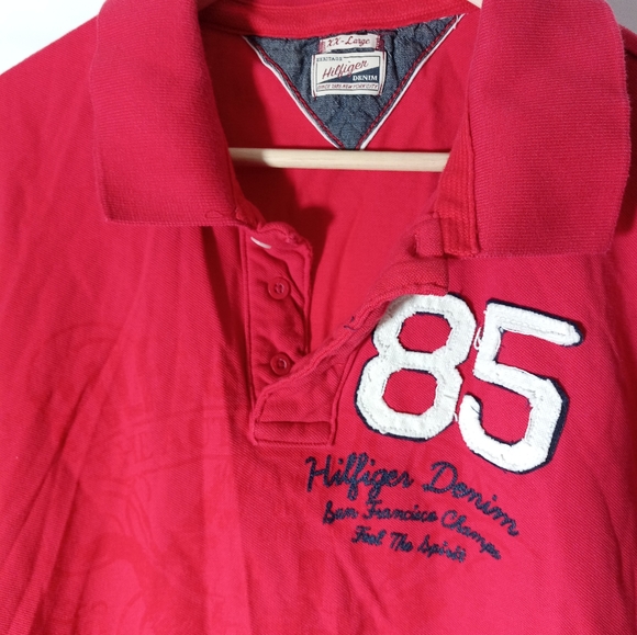 Tommy Hilfiger Denim XXL red Polo - Picture 3 of 5